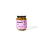 Momesso Melanzane mild eggplant antipasto jar, front label