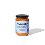 Momesso Pepper & Artichoke mild spread jar, front label