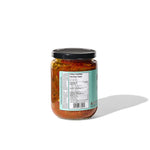 Momesso Peperonata antipasto jar, back label with nutrition facts
