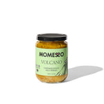 Momesso Volcano mild tapenade spread jar, front label